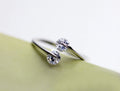 Evelyn Double Stone Ring / 925 Sterling Silver view 2
