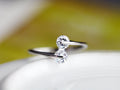 Evelyn Double Stone Ring / 925 Sterling Silver view 3