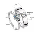 Forever Love Couple Rings / 925 Sterling Silver view 5