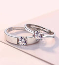 Forever Love Couple Rings / 925 Sterling Silver view 2