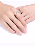 Forever Love Couple Rings / 925 Sterling Silver view 3