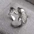 Irina Dolphin Adjustable Ring / 925 Sterling Silver view 3