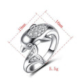 Irina Dolphin Adjustable Ring / 925 Sterling Silver view 7