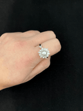 Joanna Pearl Starburst Ring / Stainless Steel view 5