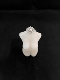 Joanna Pearl Starburst Ring / Stainless Steel view 2