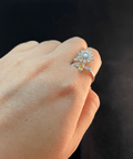 Mia Flower & Bee Adjustable Ring / Stainless Steel view 3
