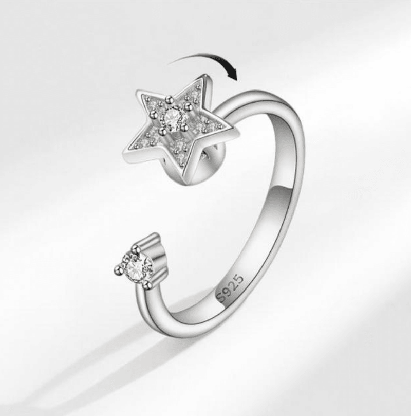 Priyanka Spinning star Ring / 925 Sterling Silver