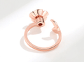 Rose Gold Engraved Anxiety Ring / 925 Sterling silver view 3
