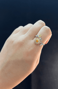 Samantha Silver Daisy & Bee Ring / Stainless Steel view 3