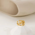 Thalia Evil Eye Repellent Ring / 14K Gold Plated view 3