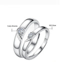 The Heartbeat Promise Couple Rings / 925 Sterling Silver view 5
