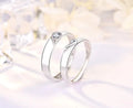 The Heartbeat Promise Couple Rings / 925 Sterling Silver view 1