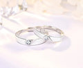 The Heartbeat Promise Couple Rings / 925 Sterling Silver view 2