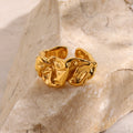 Milla Crumpled Chunky Ring / 18K Gold Plated view 2